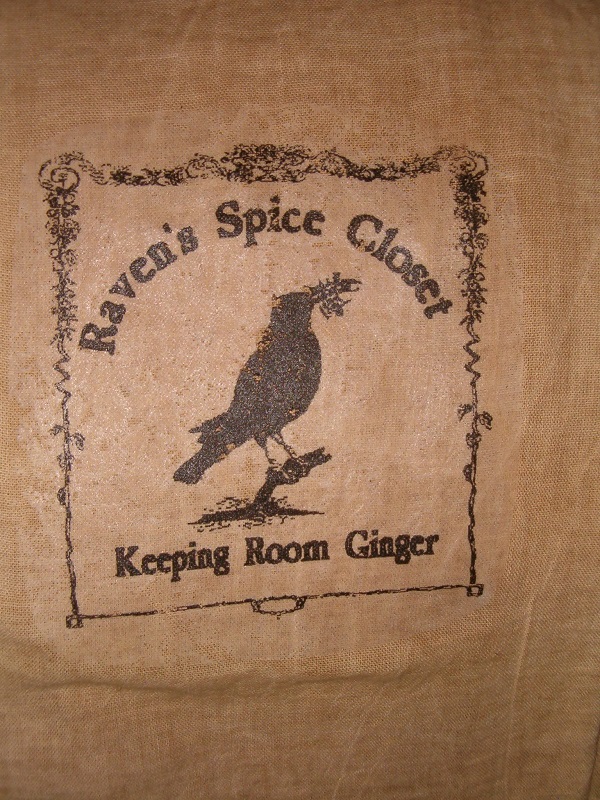Raven's Spice closet floursack items