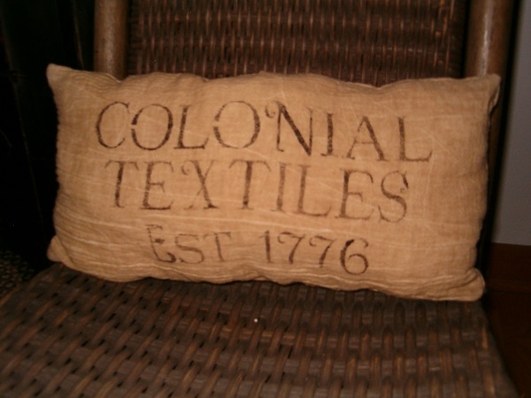 colonial textiles pillow