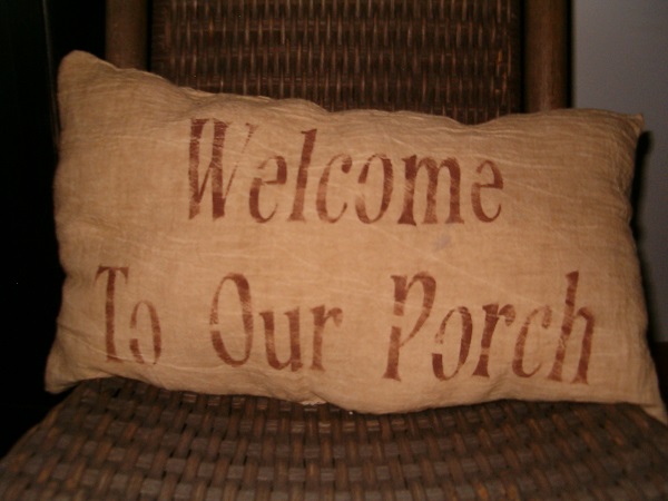 Welcome to our porch pillows