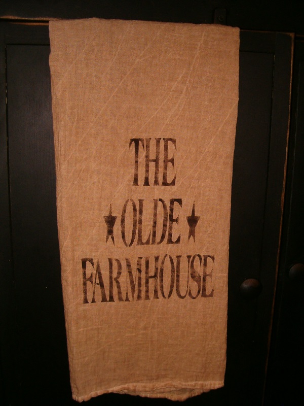The Olde Farmhouse towel with stars
