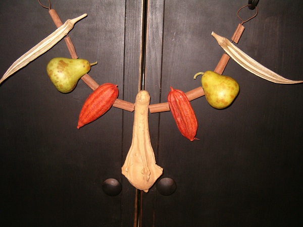 winged gourd mantel hanger