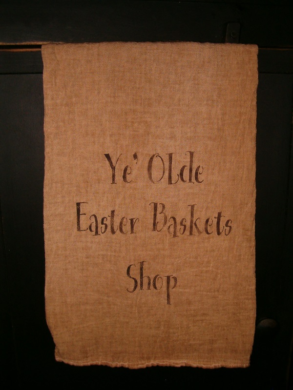 ye olde Easter basket shop towel or pillow