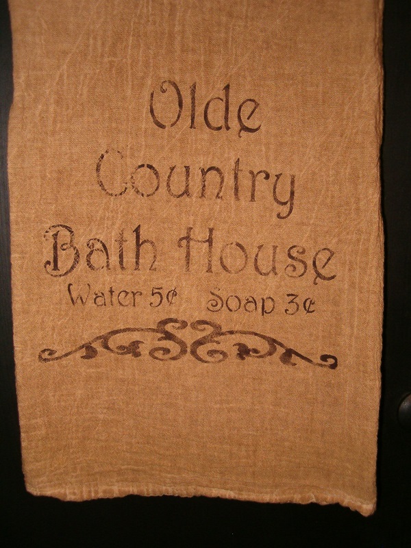 olde country bath house towel