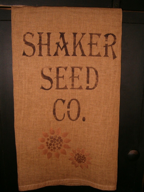Shaker Seed Co flower towel