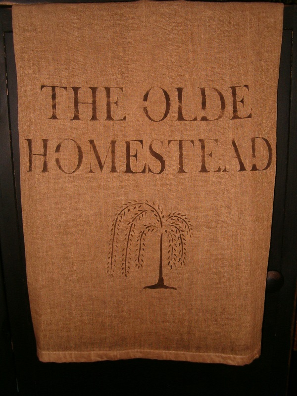 olde homestead willow tree towel
