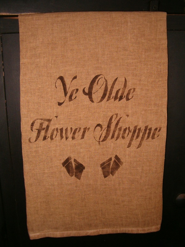 ye olde flower shoppe towel