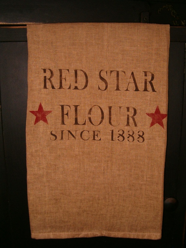 Red Star flour towel