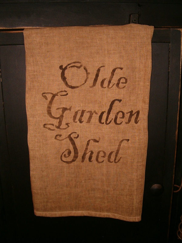 olde garden shed towel