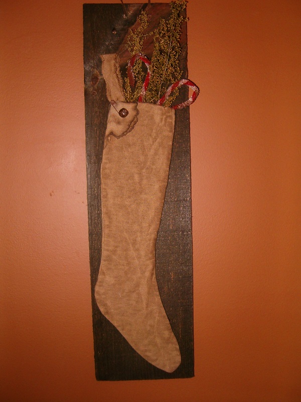 barnwood stocking hanger