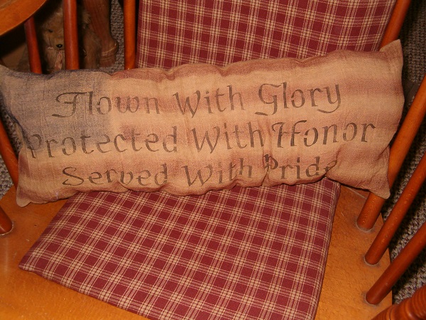 flown with glory pillow