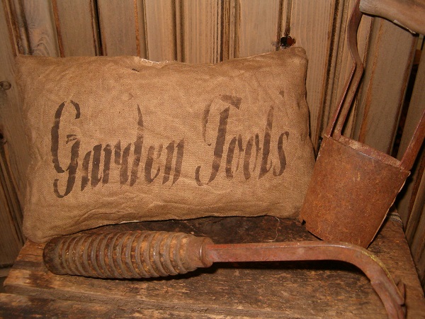 garden tools pillow