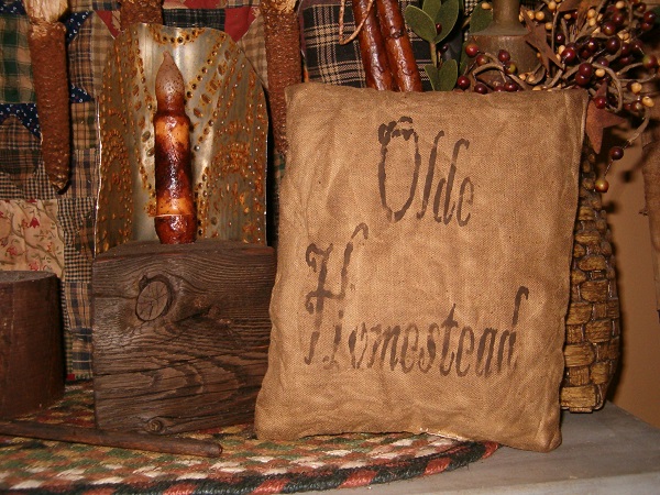 square olde homestead pillow
