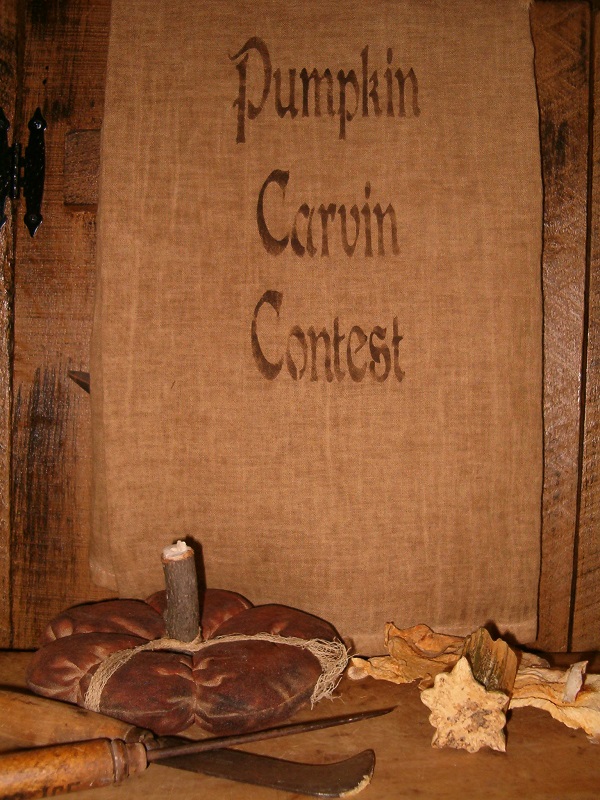 pumpkin carvin contest towel