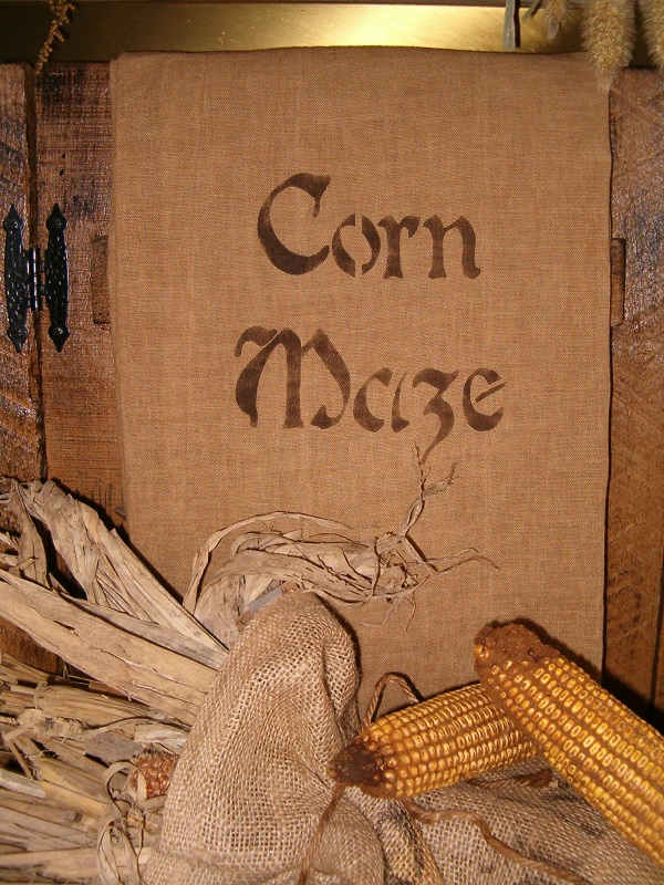 corn maze towel