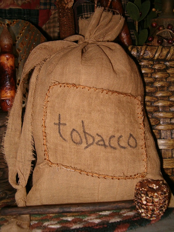 tobacco patched ditty bag