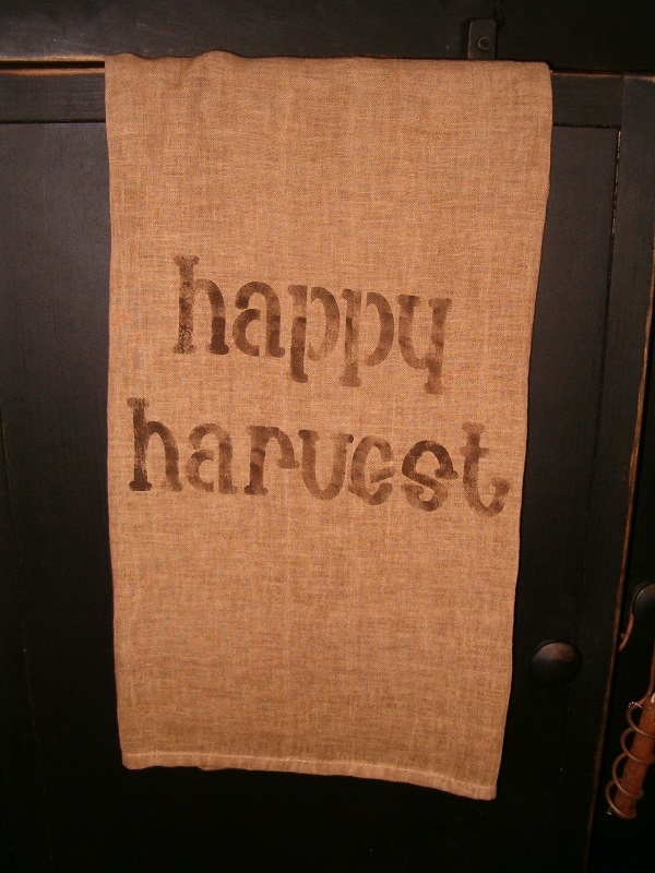 happy harvest towel