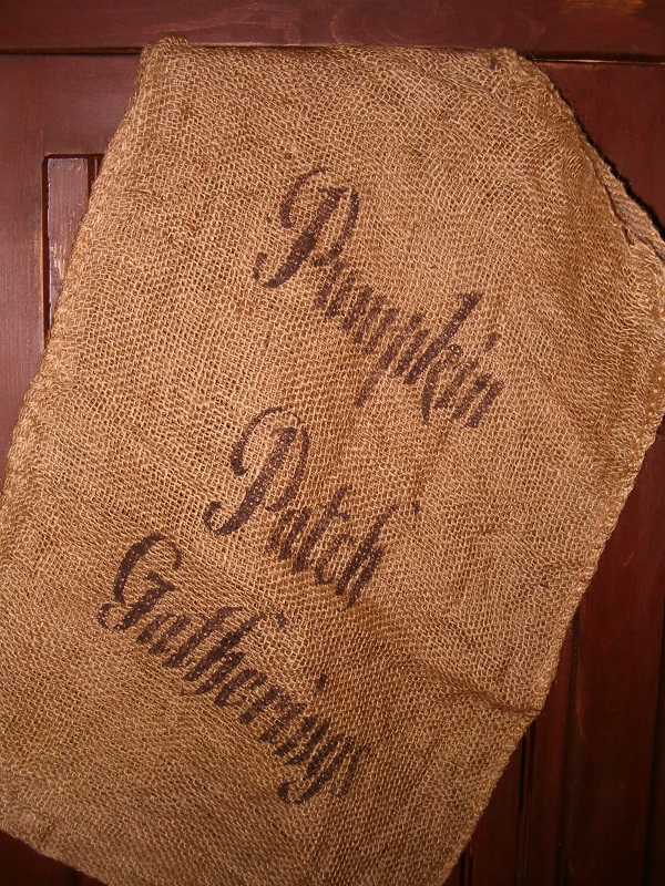 pumpkin patch gatherings large burlap sack