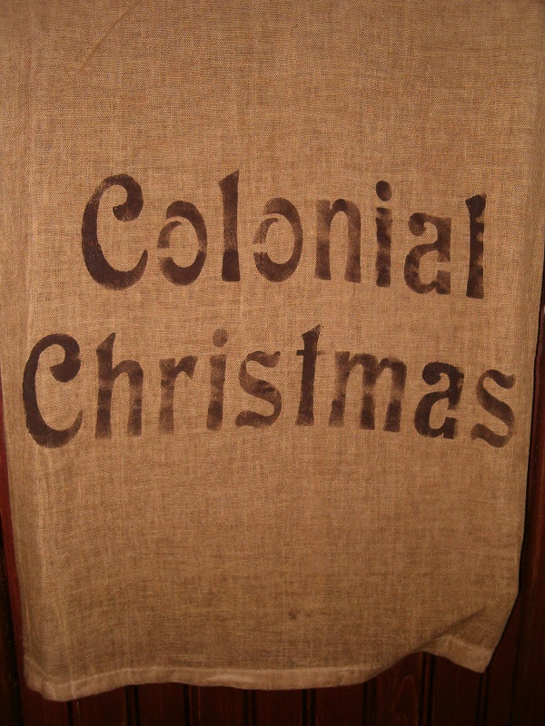 Colonial Christmas towel