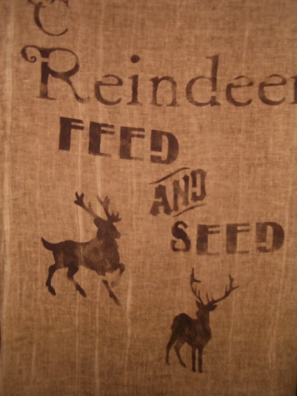 reindeer feed sack