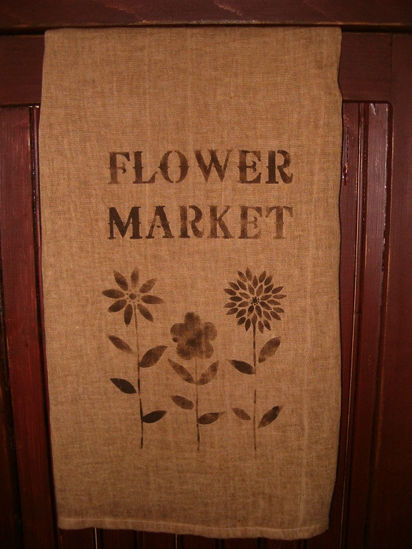 flower market towel or pillow