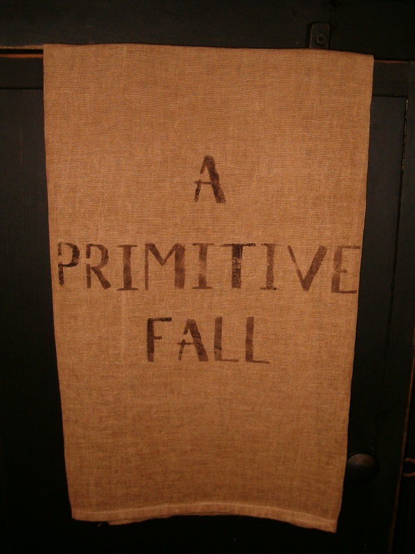 a primitive Fall towel