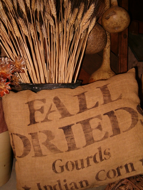 Fall drieds pillow