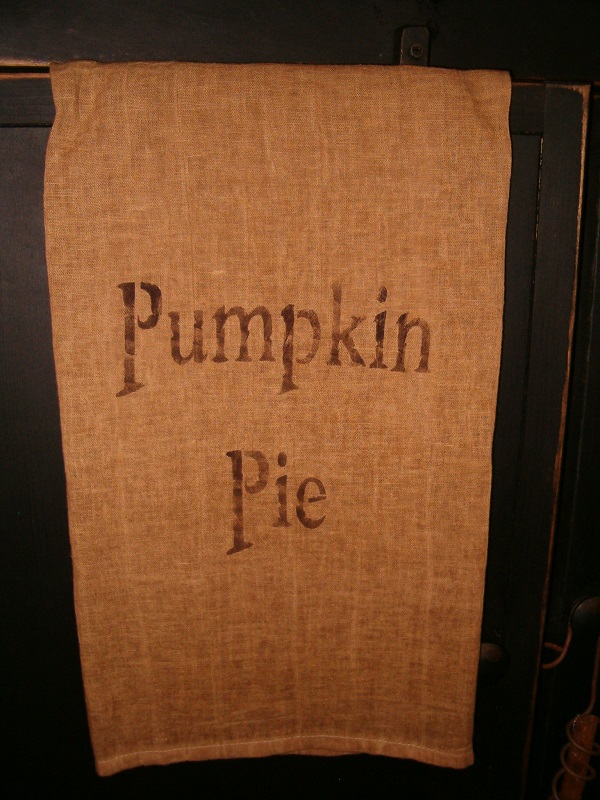 pumpkin pie towel