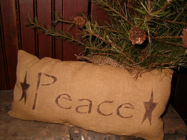 Peace star pillow