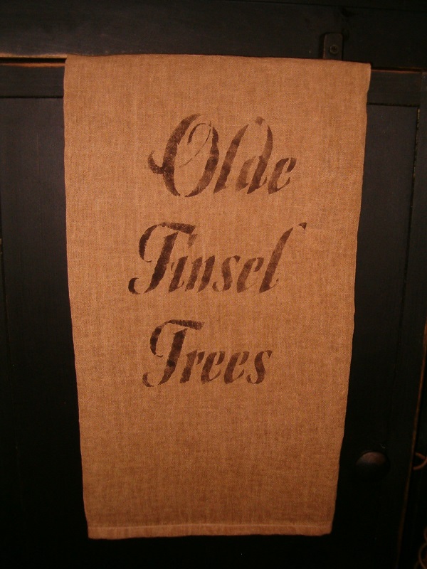 olde tinsel trees pillow or towel