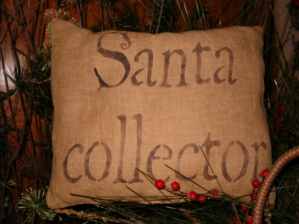 Santa Colletor towel or pillow