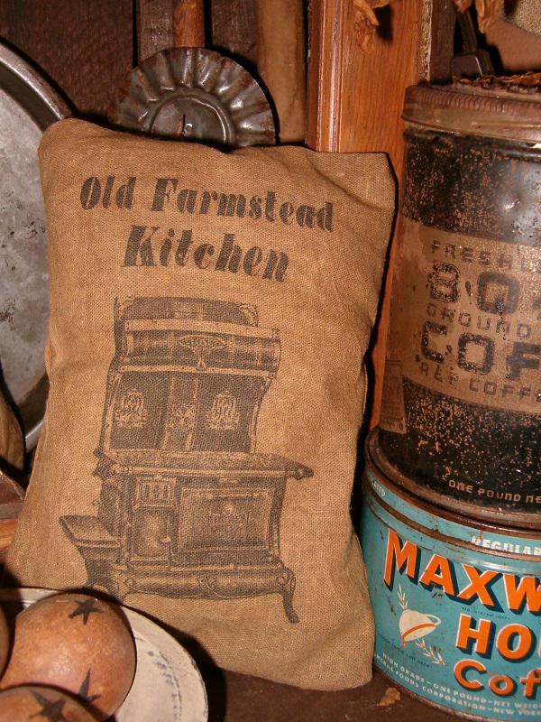 Old Farmstead Kitchen pillow