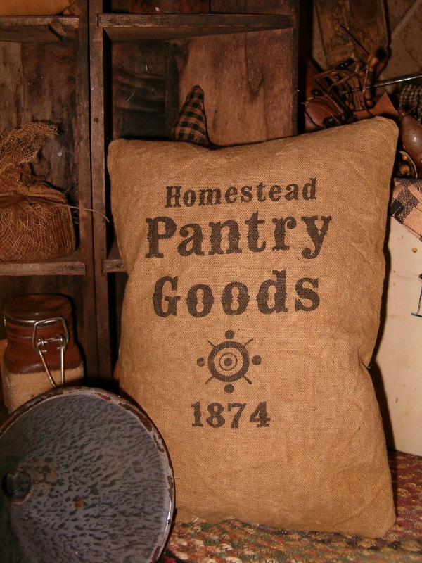 Pantry Goods 1874 pillow