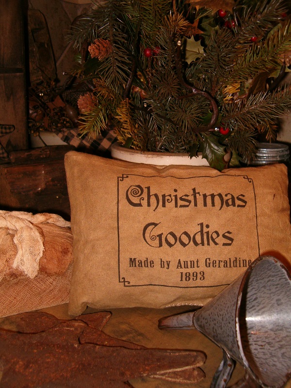 Christmas goodies pillow