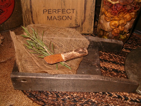 small herb chopping board