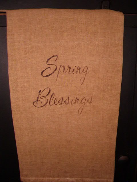 Spring blessings towel or pillow