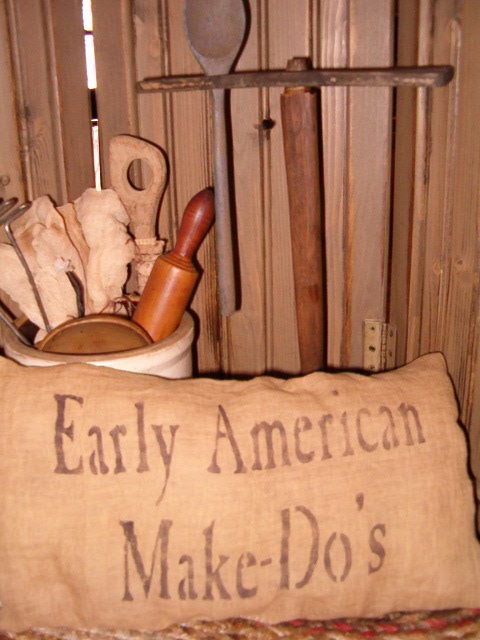 early american makedos pillow