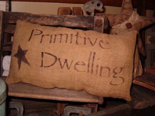 primitive dwelling pillow