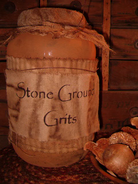 Stone Ground Grits jumbo pantry jar