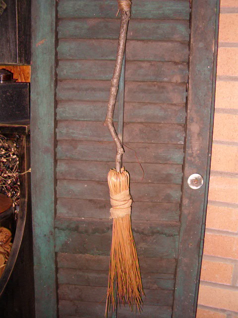 long handled pine needle broom