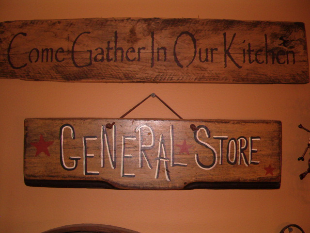 Come gather in our kitchen sign