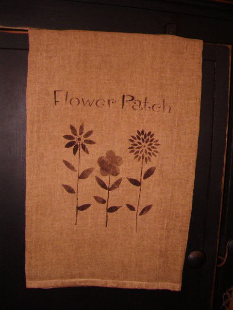 flower patch pillow or towel