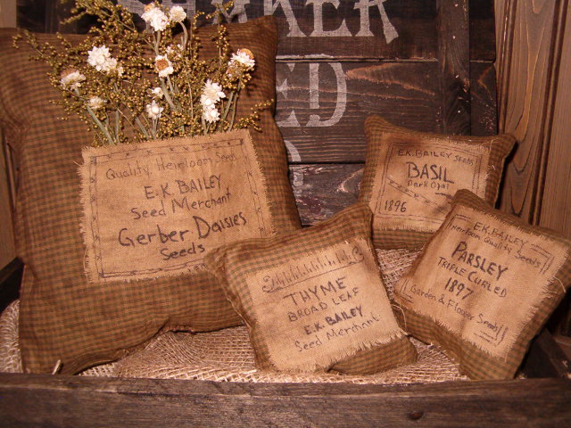 seed label pillows