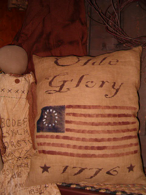 Olde Glory 1776 flag pillow