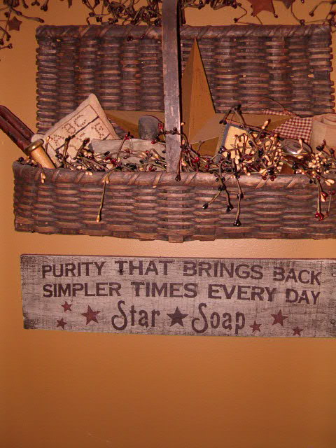 Large Star Soap sign