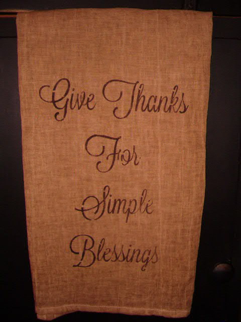 give thanks towel or pillow
