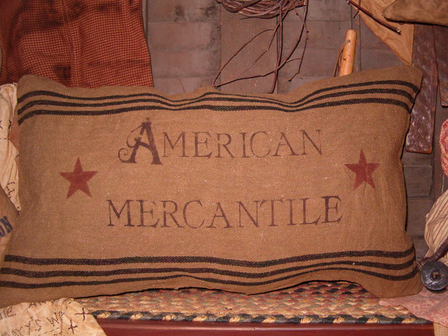 American Mercantile heirloom pillow