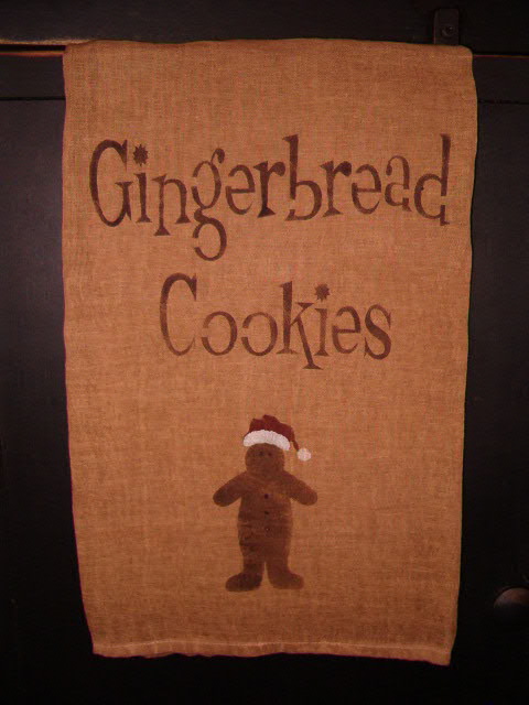 gingerbread cookies towel