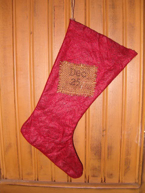 red felt stocking