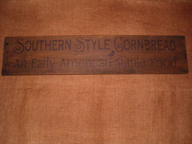 Southern Style Cornbread sign