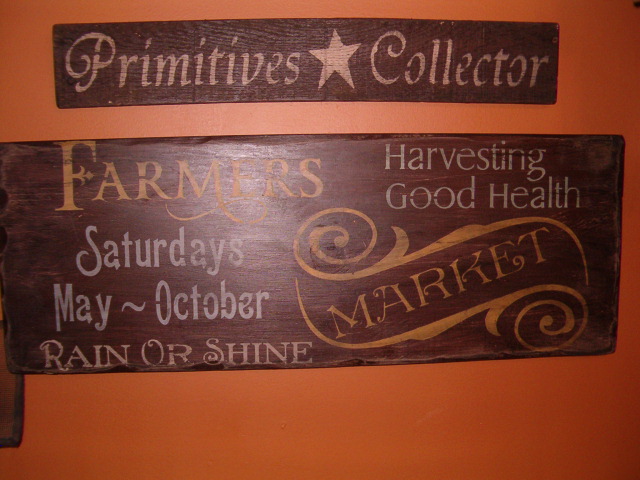 Farmers market sign